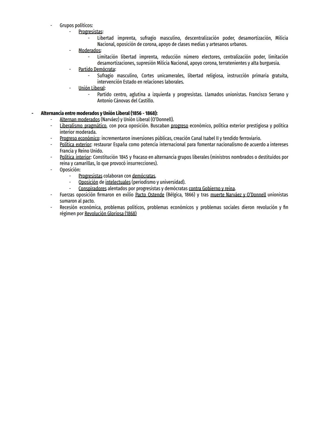 BLOQUE 6:
LA CONFLICTIVA CONSTRUCCIÓN DEL ESTADO LIBERAL (1833-1874)
6.1 - El reinado de Isabel II (1833-1868): la primera guerra carlista. 