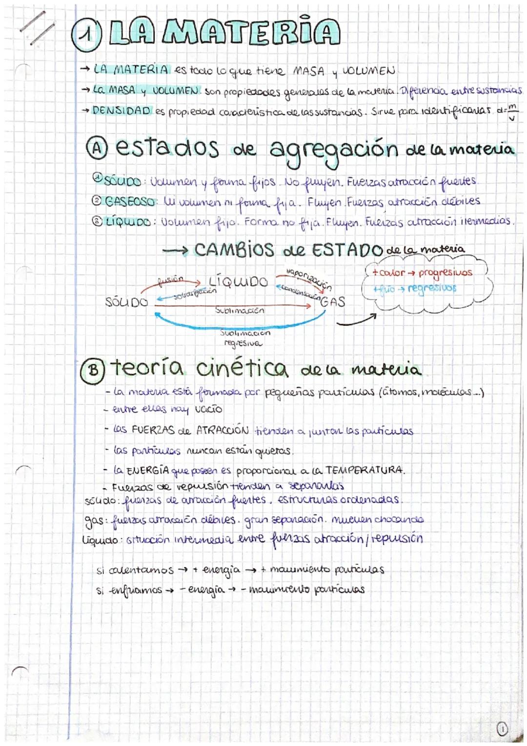 # LA MATERIA

→LA MATERIA es todo lo que tiene MASA Y VOLUMEN

→LA MASA Y VOLUMEN. Son propiedades generales de la materia. Diferencia entre