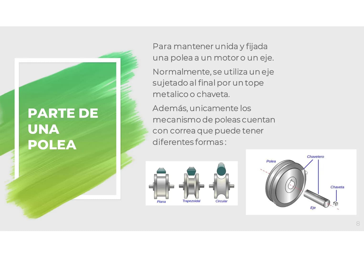 MECANISMOS INDICE
●
●
Poleas y Polispastos
Poleas
●
●
Polipastos
Tornos
Engranajes
●
Engranajes Individuales
Tren de Engranajes
Transmisión 