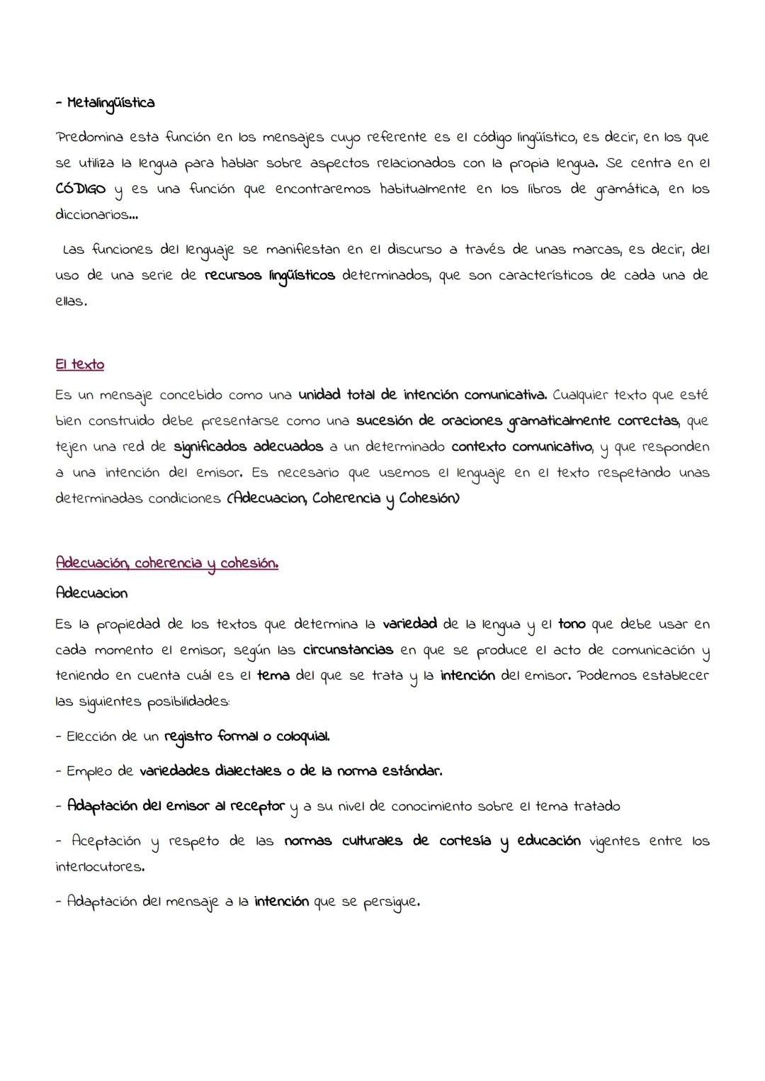 D
Lengua
Tema 3
-Funciones del lenguaje.
-El texto.
Adecuación, coherencia y cohesión
- Tipos de textos según
la intención comunicativa.
Los