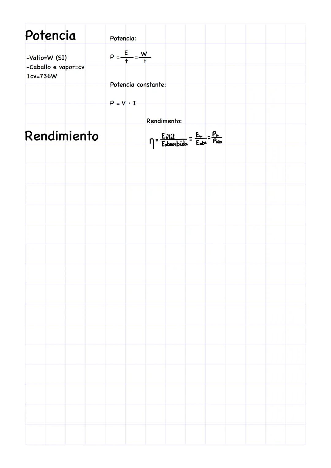 Sistema de unidades
Espacio longitud
Masa
Tiempo
Velocidad
Aceleración
Fuerza
Trabajo energía
Potencia
Energía
Unidades:
-Julio=J (SI)
-Calo