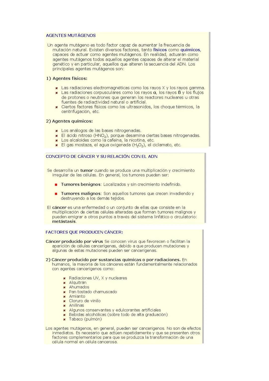 GENÉTICA DE POBLACIONES, MUTACIONES Y EVOLUCIÓN
MUTACIONES
CONCEPTO: Son cambios en la información hereditaria como consecuencia de
alteraci