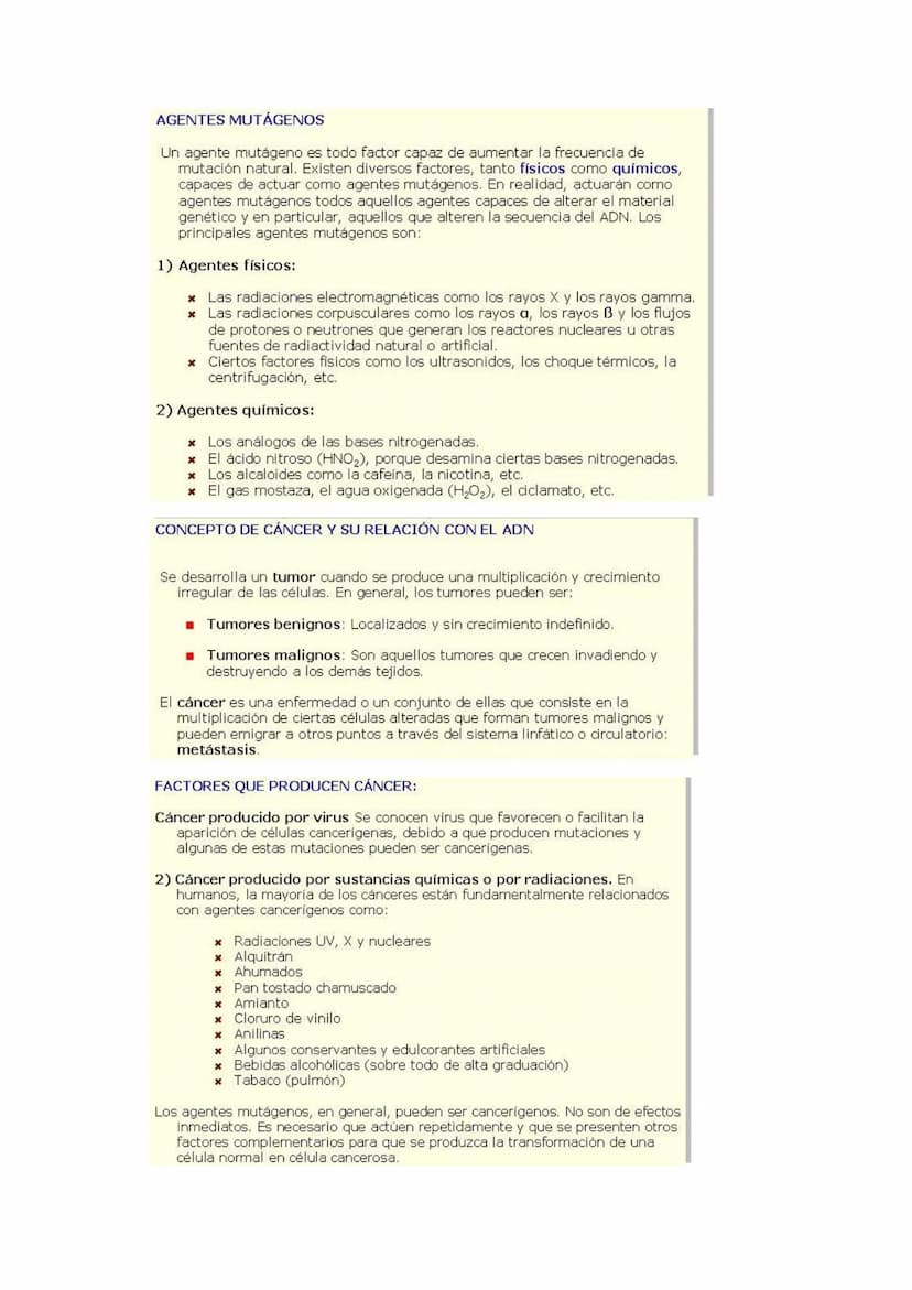 GENÉTICA DE POBLACIONES, MUTACIONES Y EVOLUCIÓN
MUTACIONES
CONCEPTO: Son cambios en la información hereditaria como consecuencia de
alteraci