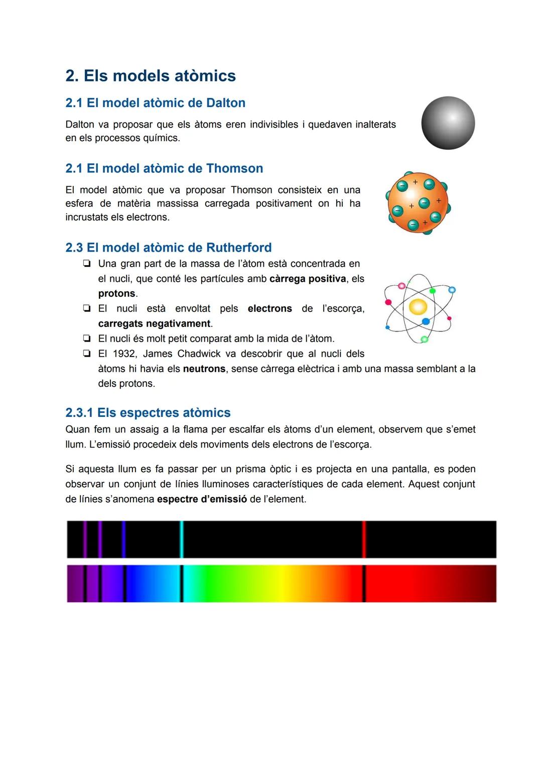 TEMA 9. Els àtoms i els seus enllaços
1. Els àtoms per dins
1.1 Quin tipus de canvi té lloc en els fenòmens radioactius?
A finals del segle 