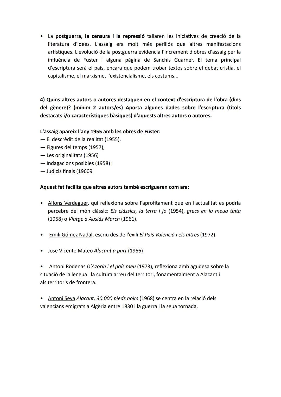 Lucía Escoín.

PREGUNTES DE DICCIONARI PER A OCIOSOS (JOAN FUSTER)

за) Respecte al contingut o a la temàtica.

1)identifica una de les idee