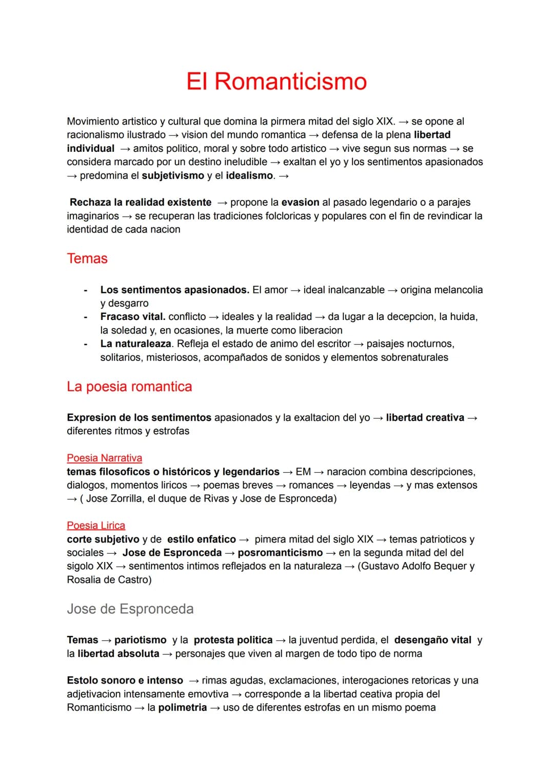 El Romanticismo
Movimiento artistico y cultural que domina la pirmera mitad del siglo XIX. → se opone al
racionalismo ilustrado → vision del