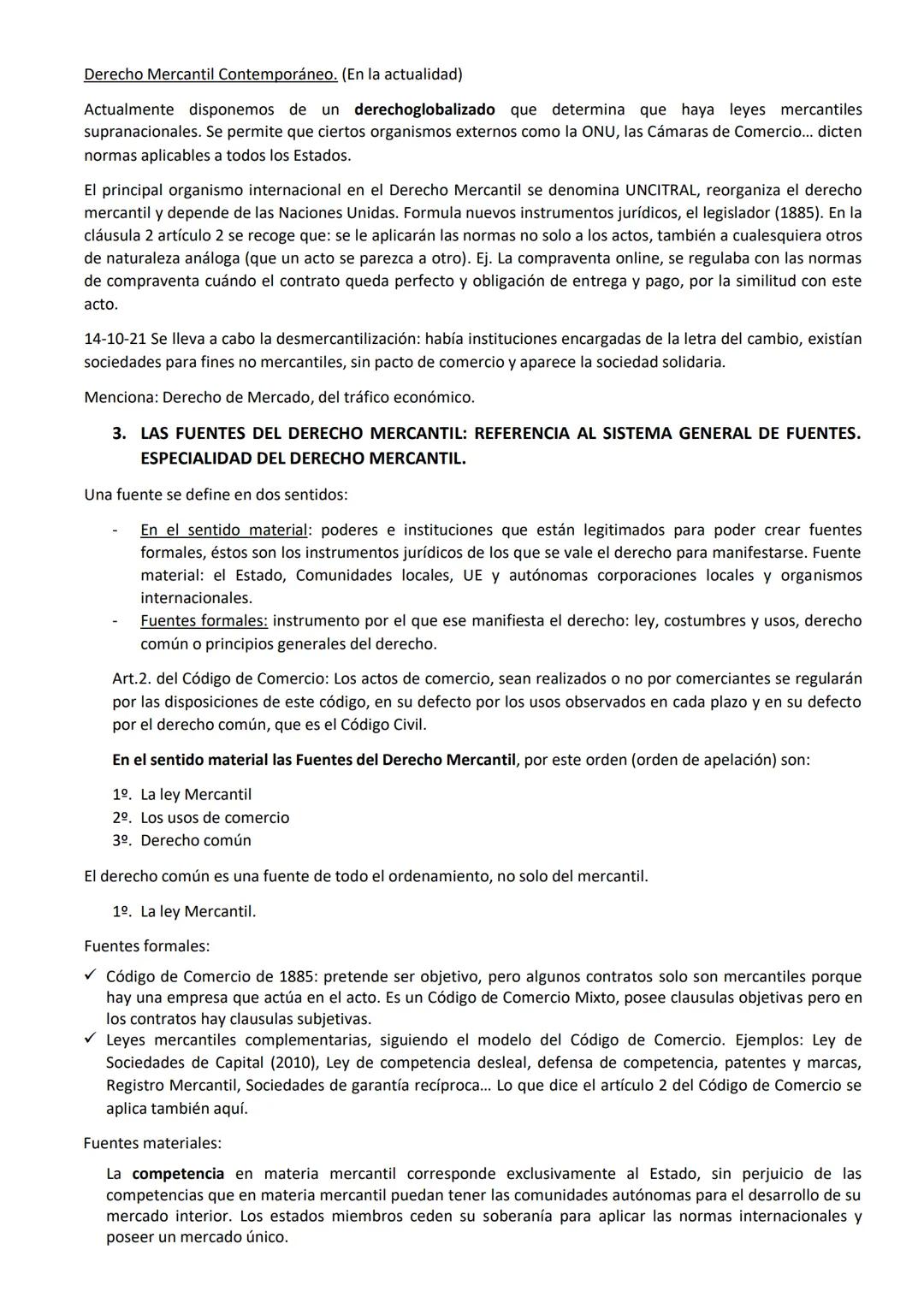 TEMA 1. CONCEPTO Y CARACTERÍSTICAS GENERALES DEL DERECHO MERCANTIL.
1. CONCEPTO DE DERECHO MERCANTIL.
El derecho mercantil forma parte del d