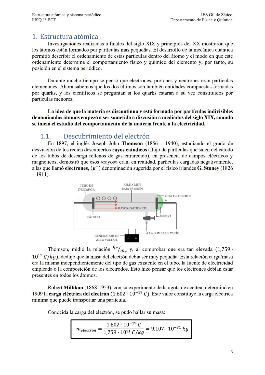 AVS. GILDEZATTICO

TORREPEROGE

IES GIL DE ZÁTICO

BLOQUE A.- ENLACE QUÍMICO Y
ESTRUCTURA DE LA MATERIA

UD1.- ESTRUCTURA ATÓMICA Y
SISTEMA 