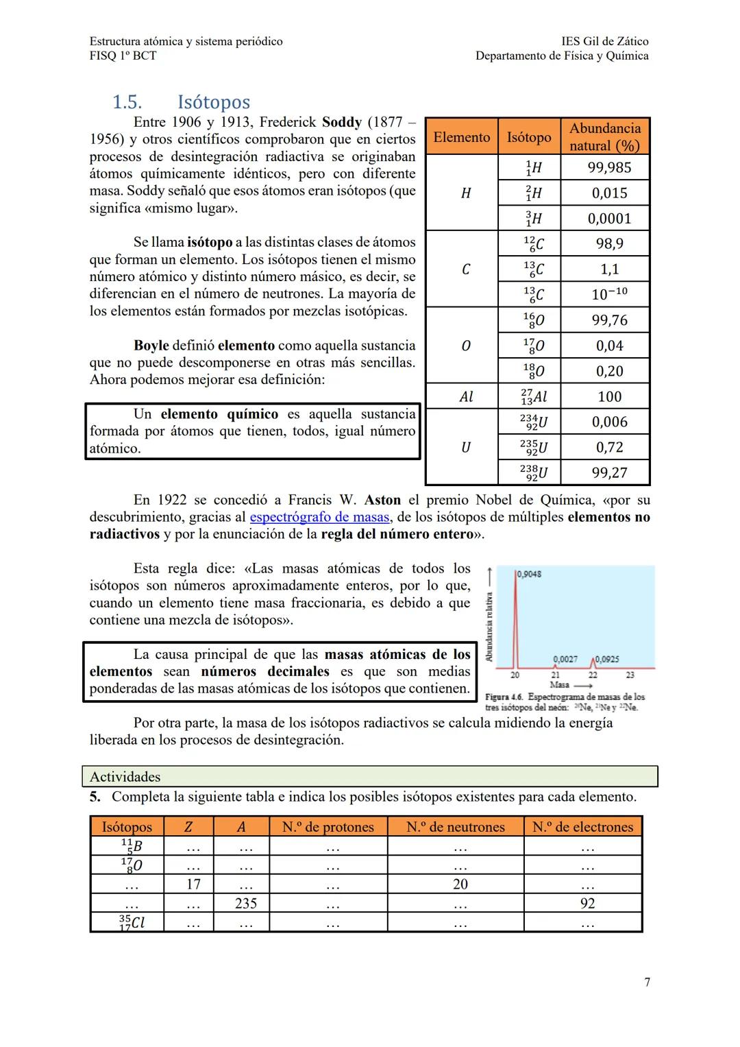 AVS. GILDEZATTICO

TORREPEROGE

IES GIL DE ZÁTICO

BLOQUE A.- ENLACE QUÍMICO Y
ESTRUCTURA DE LA MATERIA

UD1.- ESTRUCTURA ATÓMICA Y
SISTEMA 