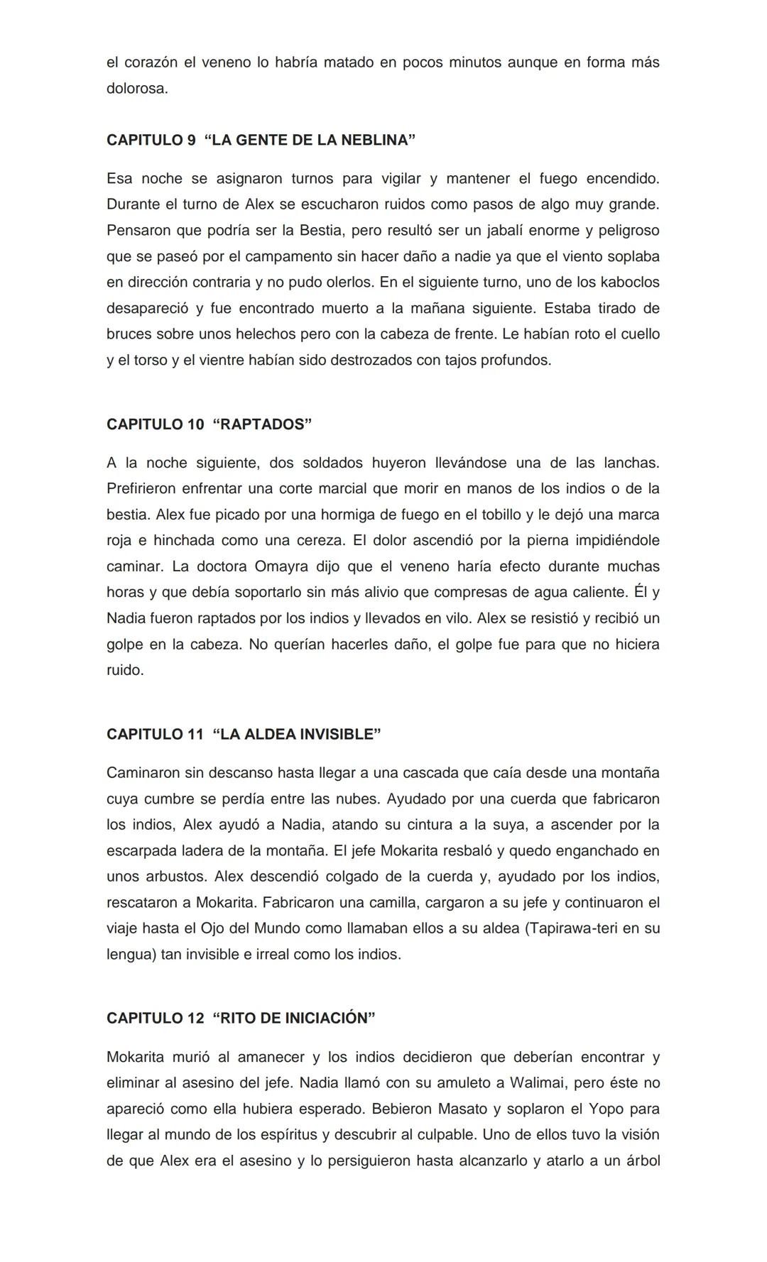 RESUMEN POR CAPITULOS MAS UN ANALISIS COMPLETO DEL LIBRO
DE ISABEL ALLENDE "LA CIUDAD DE LAS BESTIAS"
CAPITULO 1 "LA PESADILLA"
Alexander Co