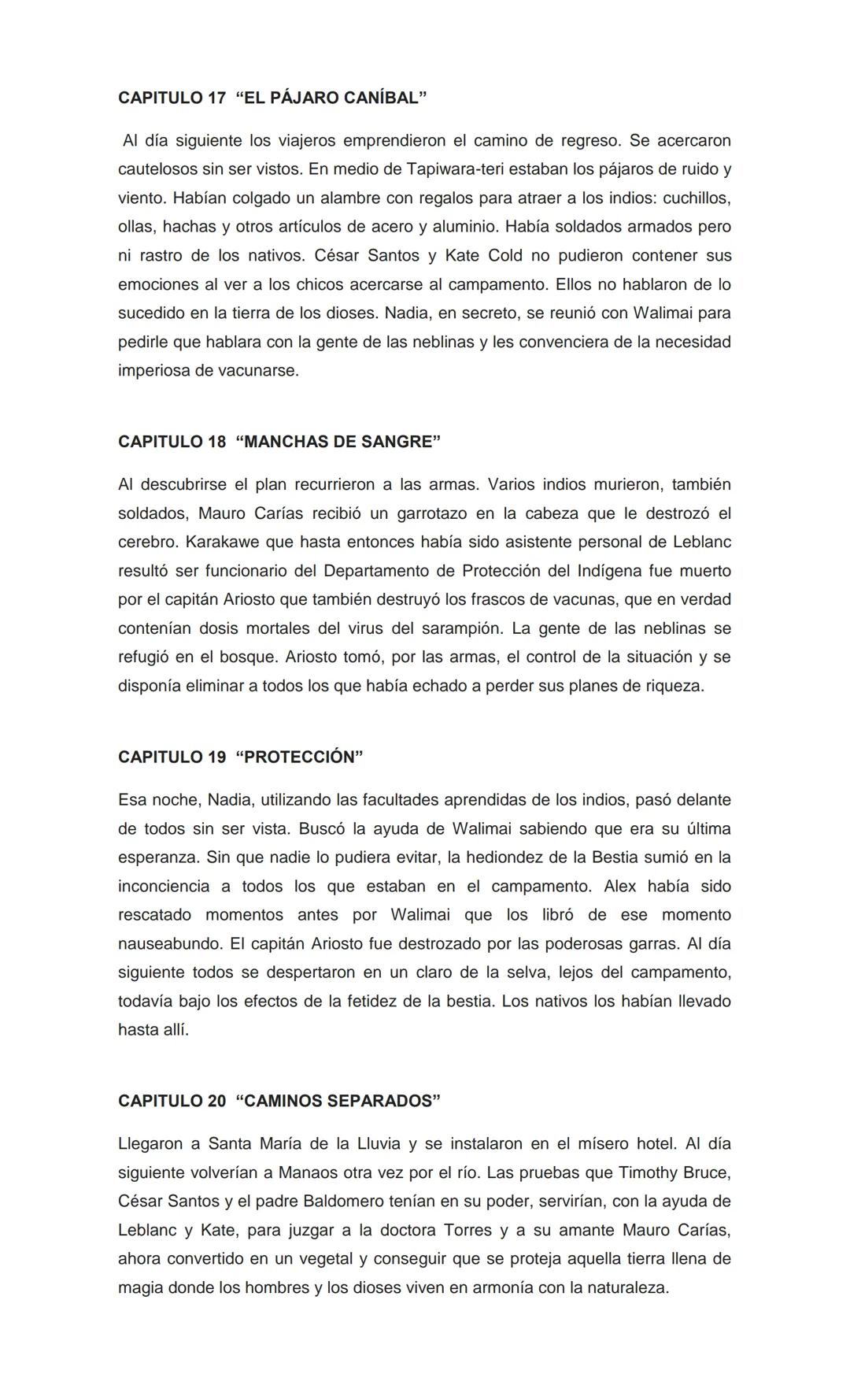RESUMEN POR CAPITULOS MAS UN ANALISIS COMPLETO DEL LIBRO
DE ISABEL ALLENDE "LA CIUDAD DE LAS BESTIAS"
CAPITULO 1 "LA PESADILLA"
Alexander Co