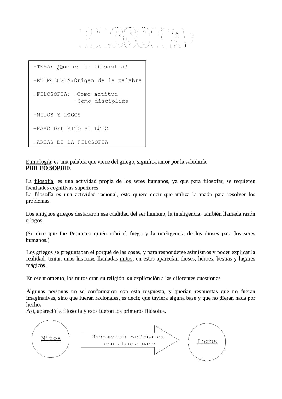 Filosofía los presocráticos 