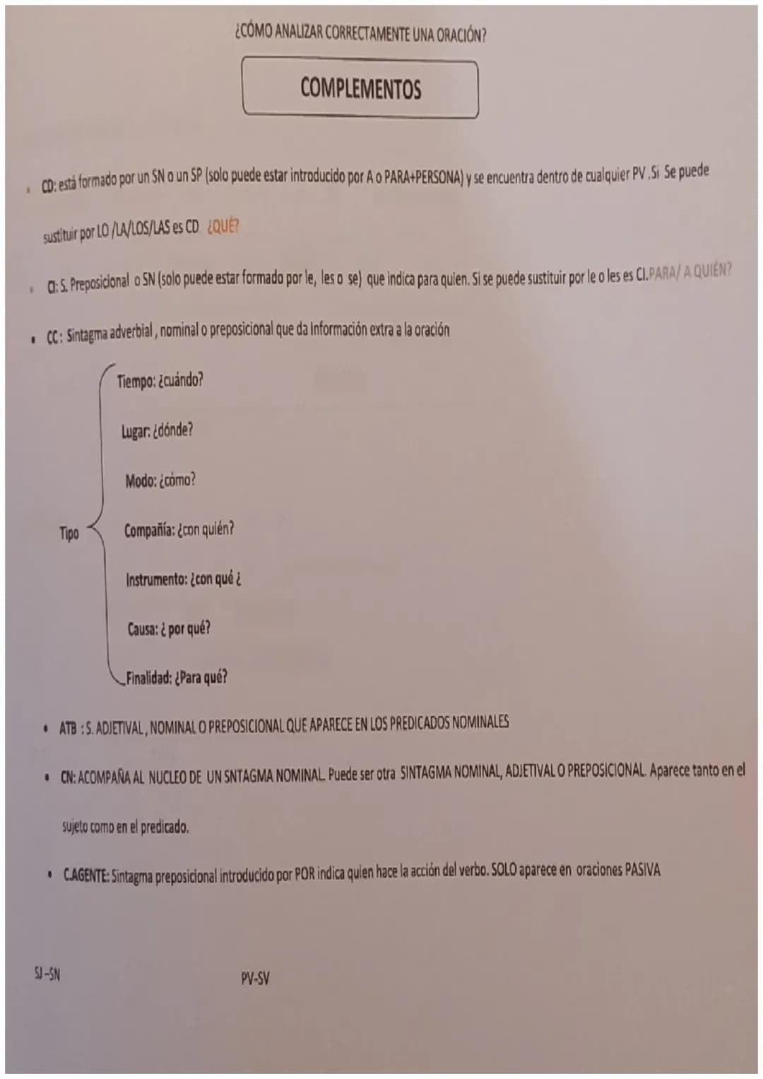 SINTAGMAS
TIPOS Y ESTRUCTURA
SINTAGMA NOMINAL: Está formado por un pronombre o un sustantivo, al que se va a
llamar núcleo y uno o varios de