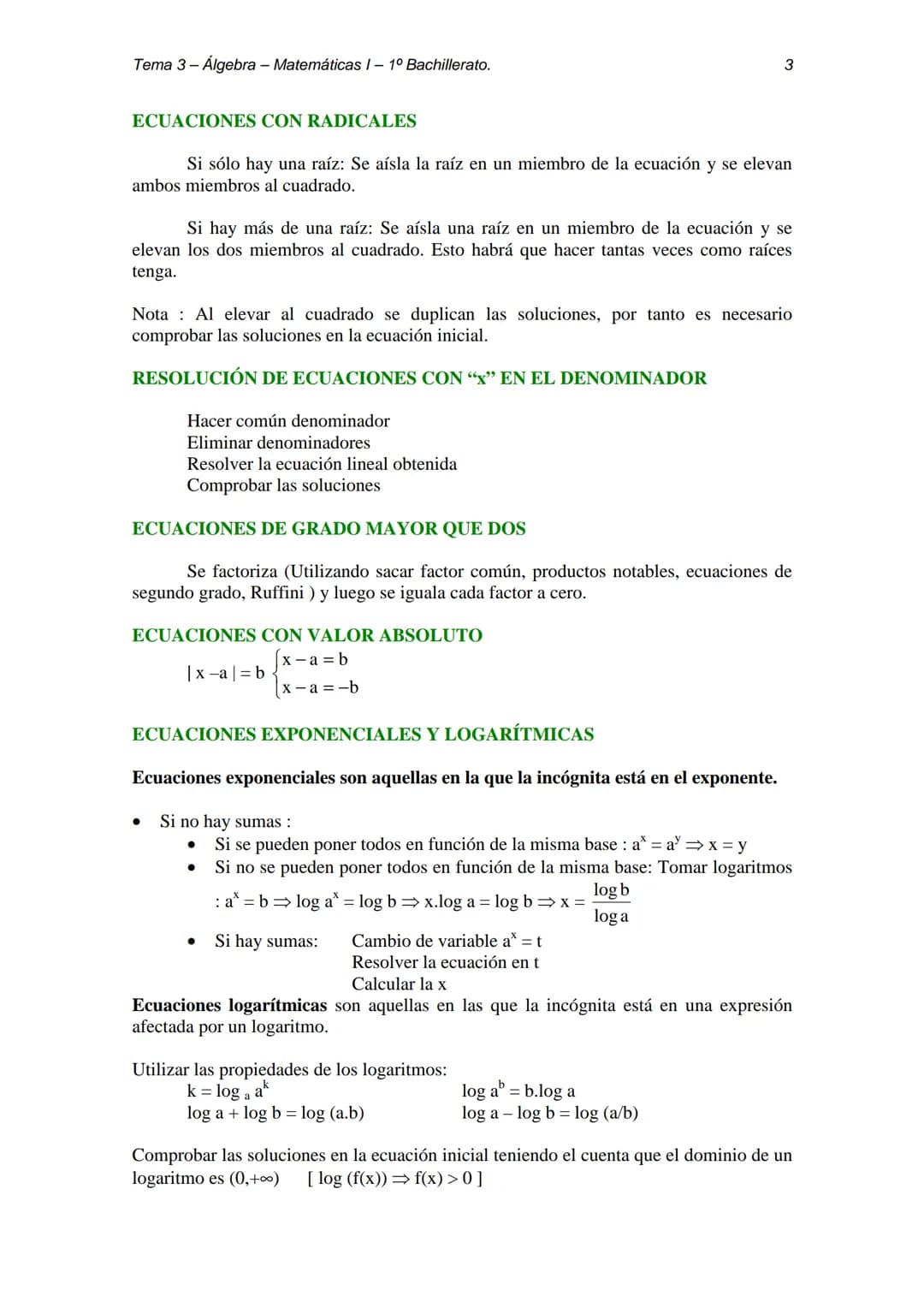 Tema 3 - Álgebra - Matemáticas 1 - 1º Bachillerato.
TEMA 3 - ÁLGEBRA
3.1-FACTORIZACIÓN DE POLINOMIOS
LA DIVISIBILIDAD EN LOS POLINOMIOS
Un p