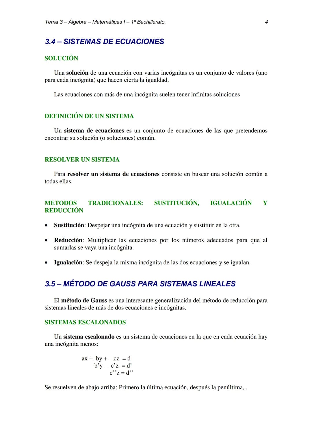 Tema 3 - Álgebra - Matemáticas 1 - 1º Bachillerato.
TEMA 3 - ÁLGEBRA
3.1-FACTORIZACIÓN DE POLINOMIOS
LA DIVISIBILIDAD EN LOS POLINOMIOS
Un p