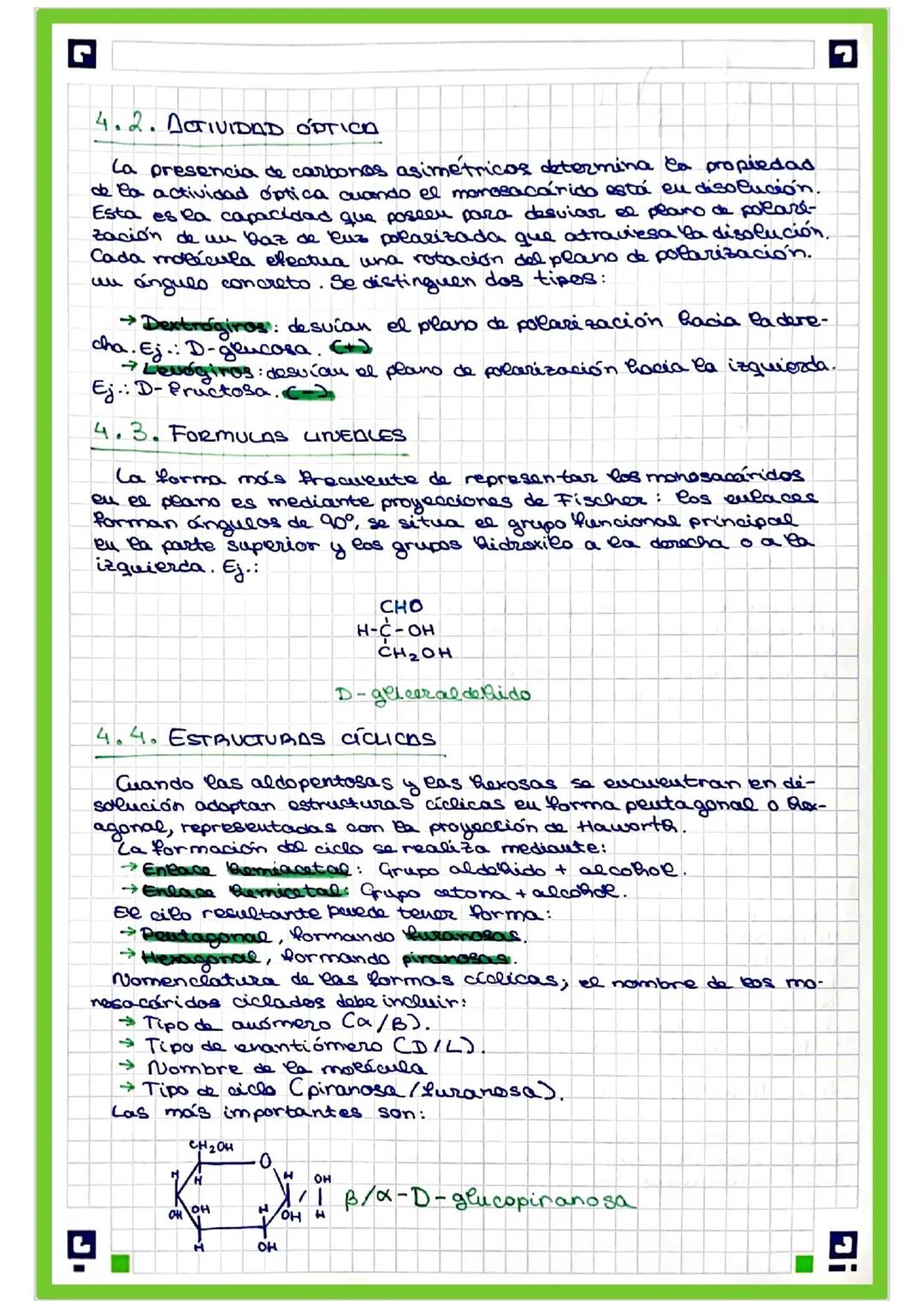 G
TEMA 2.- BIOMOLECULAS ORGÁNICAS QUE CONSTITU-
YEN LAS CÉLULAS: GLUCIDOS.
Los glúcidos son componentes moleculares de los que la me
teria v