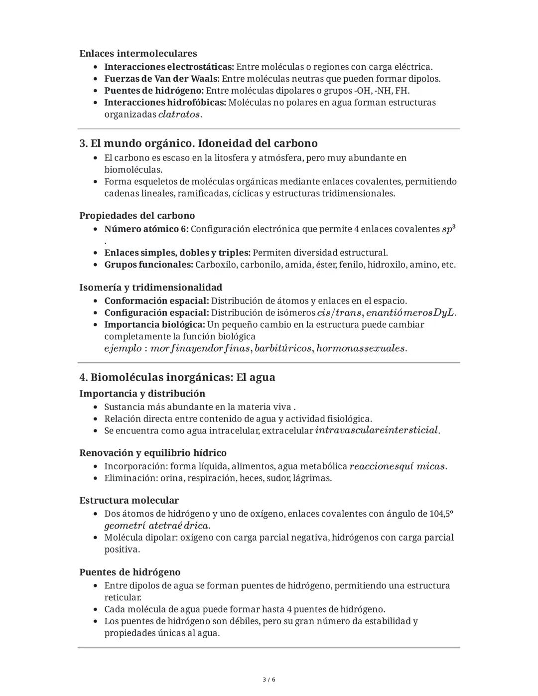 # Tema 1. Bioelementos y Biomoléculas: Agua y Sales Minerales
Bloque A. BIOQUÍMICA - 2º Bachillerato

1. Características de los seres vivos
