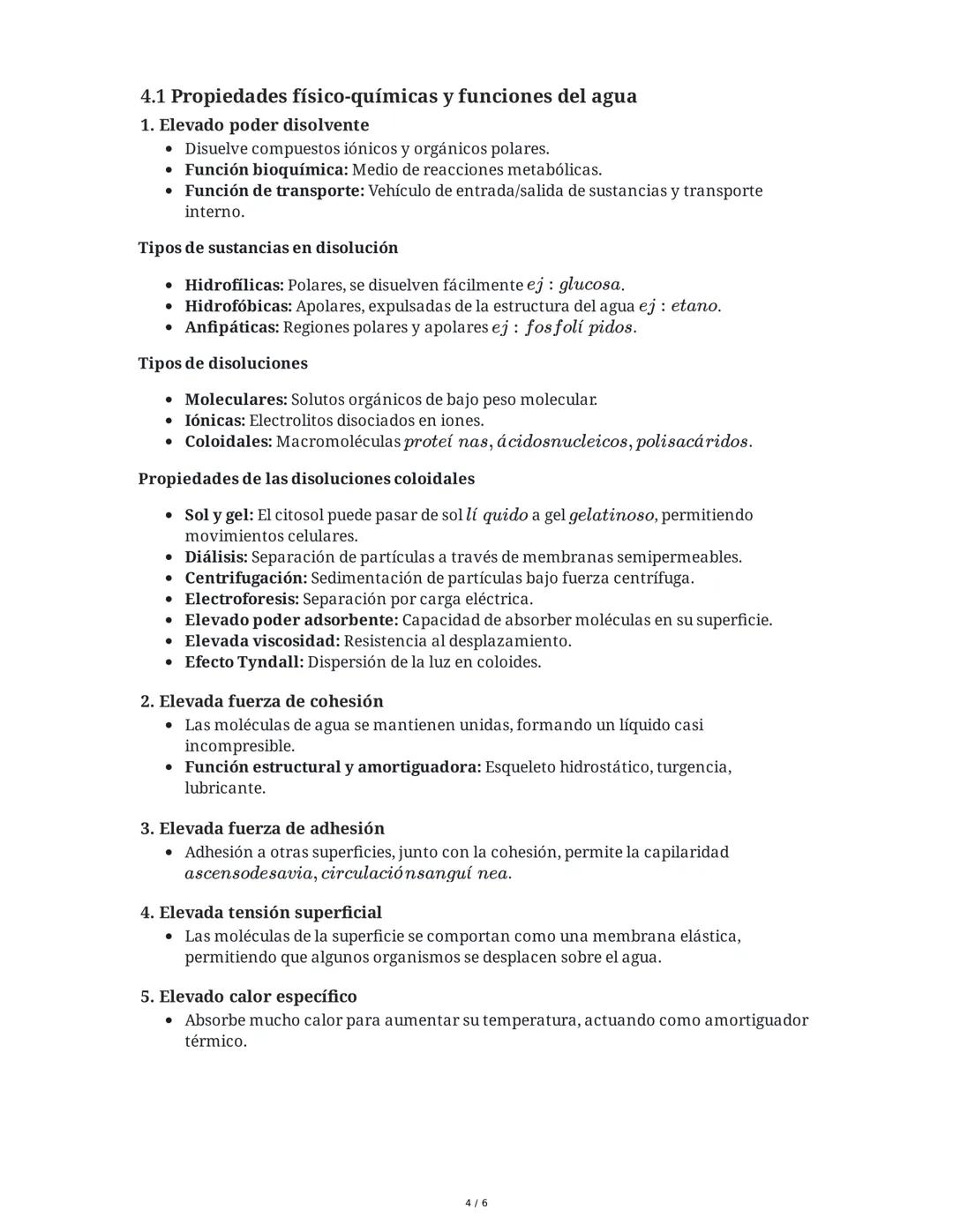 # Tema 1. Bioelementos y Biomoléculas: Agua y Sales Minerales
Bloque A. BIOQUÍMICA - 2º Bachillerato

1. Características de los seres vivos
