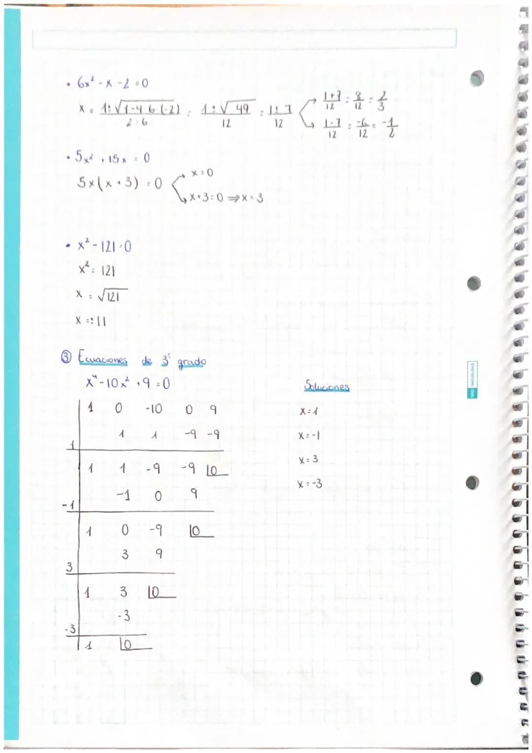 2° EVALUACIÓN
Ecuaciones polinomicas
Ecuaciones 1° grado
• X+8 = 3
X-3-8
X = -5
Ecuaciones
O
6
ax² + bx + C = O
4x²-20x + 25-0
X:
X=
20:400-
