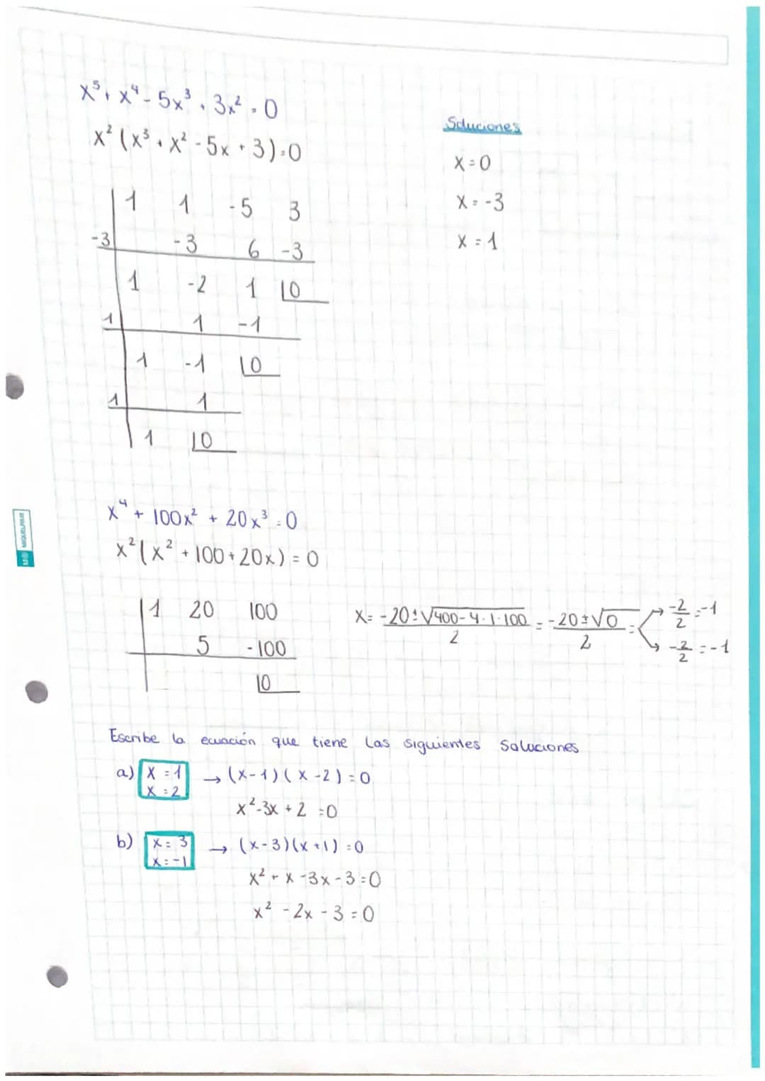 2° EVALUACIÓN
Ecuaciones polinomicas
Ecuaciones 1° grado
• X+8 = 3
X-3-8
X = -5
Ecuaciones
O
6
ax² + bx + C = O
4x²-20x + 25-0
X:
X=
20:400-