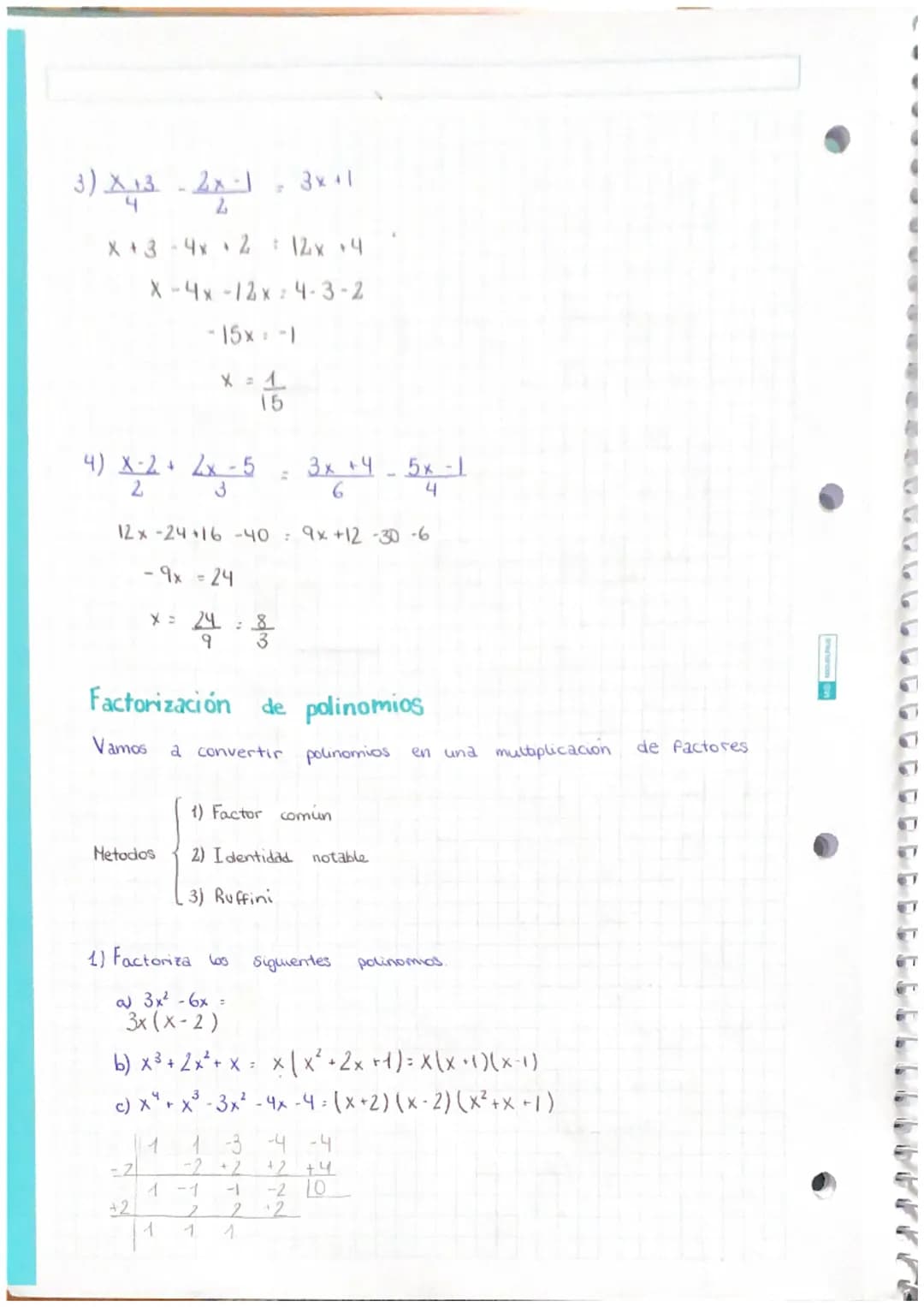 2° EVALUACIÓN
Ecuaciones polinomicas
Ecuaciones 1° grado
• X+8 = 3
X-3-8
X = -5
Ecuaciones
O
6
ax² + bx + C = O
4x²-20x + 25-0
X:
X=
20:400-