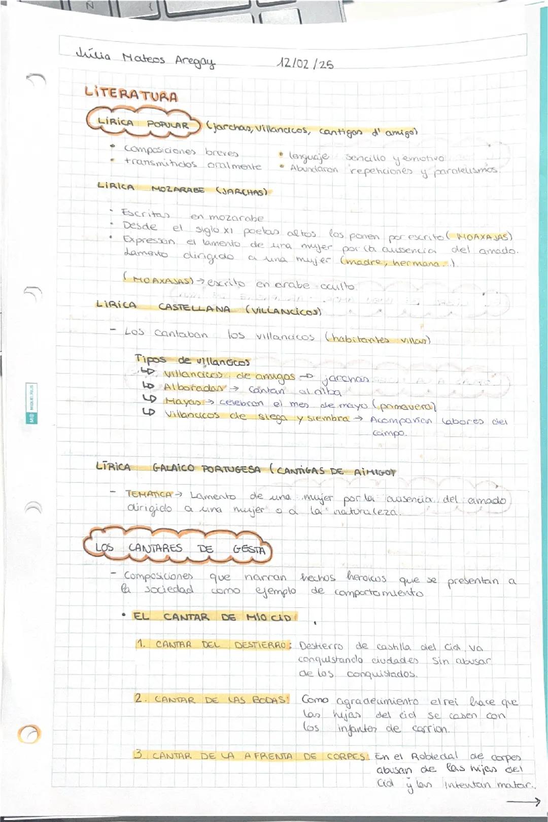 Literatura Española: De la Lírica Popular a La Celestina