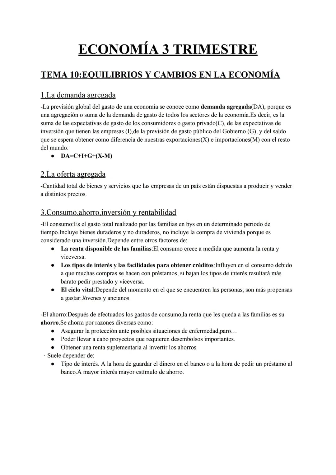 Economia Andalucia temas 10,11,12,13,14,15 y su vocabulario