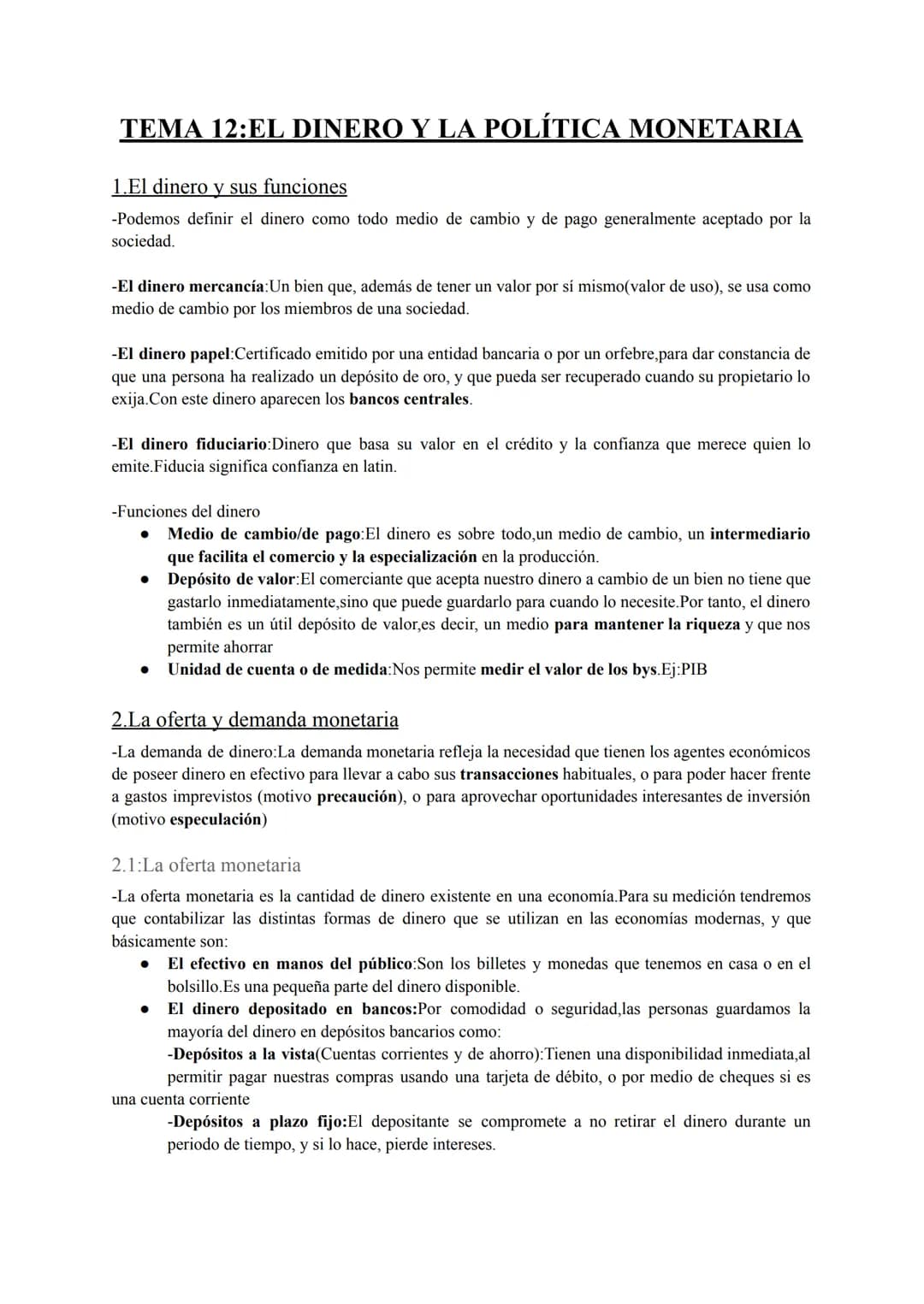 ECONOMÍA 3 TRIMESTRE
TEMA 10:EQUILIBRIOS Y CAMBIOS EN LA ECONOMÍA
1.La demanda agregada
-La previsión global del gasto de una economía se co