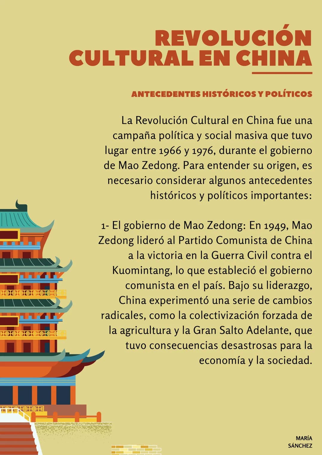16161GAGAG
RESETZELE
REVOLUCIÓN
CULTURAL EN CHINA
ANTECEDENTES HISTÓRICOS Y POLÍTICOS
La Revolución Cultural en China fue una
campaña políti