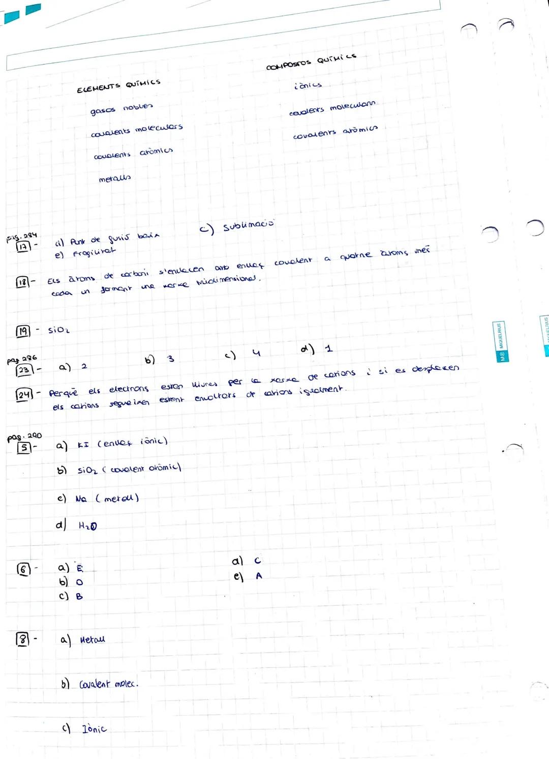 # 10 - L'ENLLAS QUÍMIC

ENLLAÇ QUÍMIC

força que manté units aroms de manera estable per gormer estructures.

IONIC: merou no-merau

COVALEN