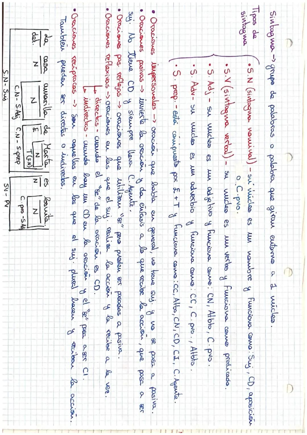 Guía de Sintaxis para Tercero de ESO
