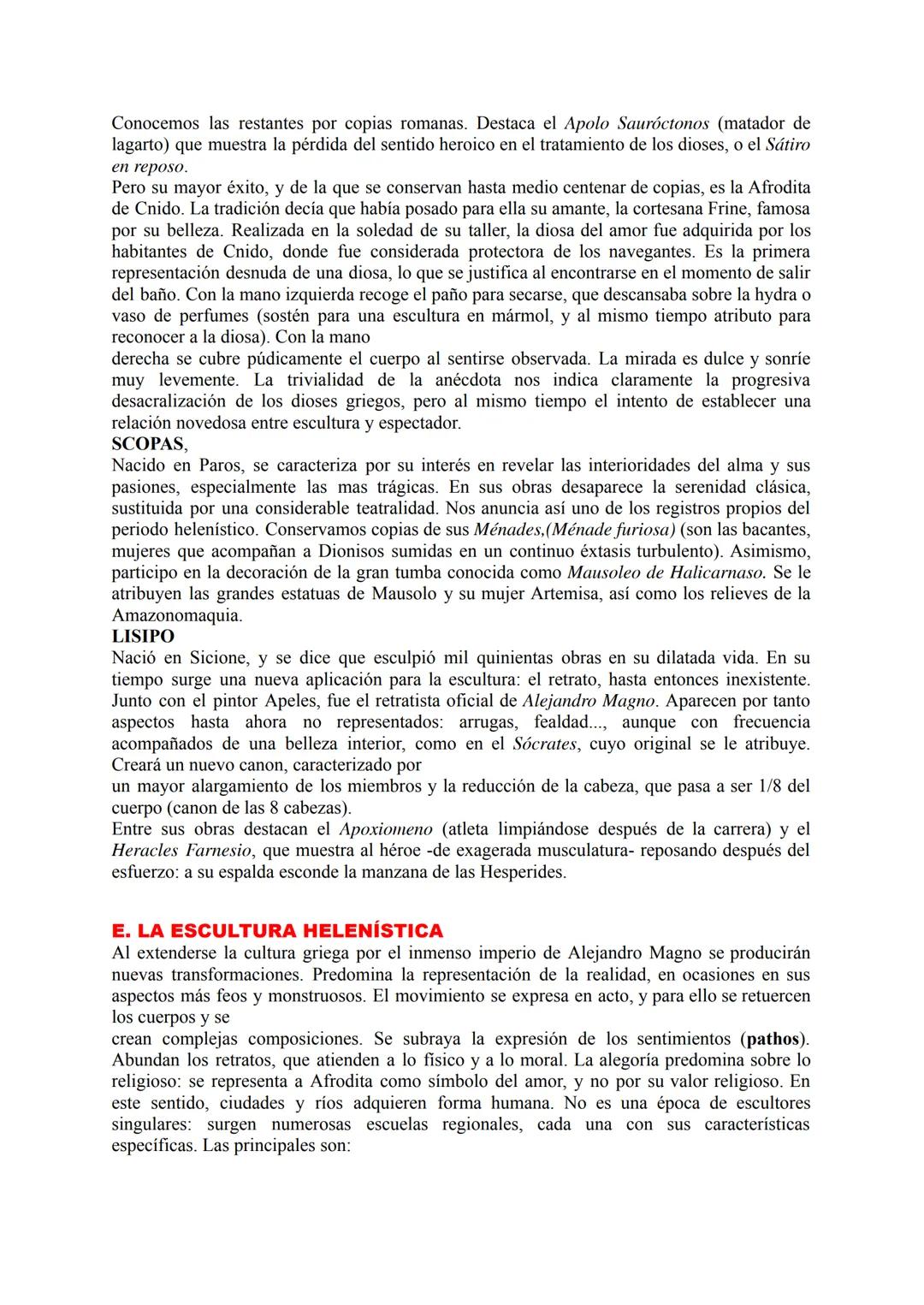 GRECIA (APUNTES)
La búsqueda de la belleza
1. Introducción. 2. Arquitectura: los órdenes clásicos. 3. Principales tipologías
arquitectónicas