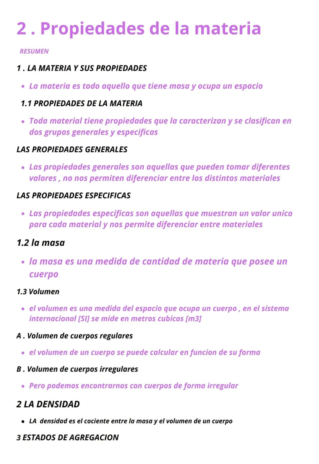 Estados de Agregación de la Materia