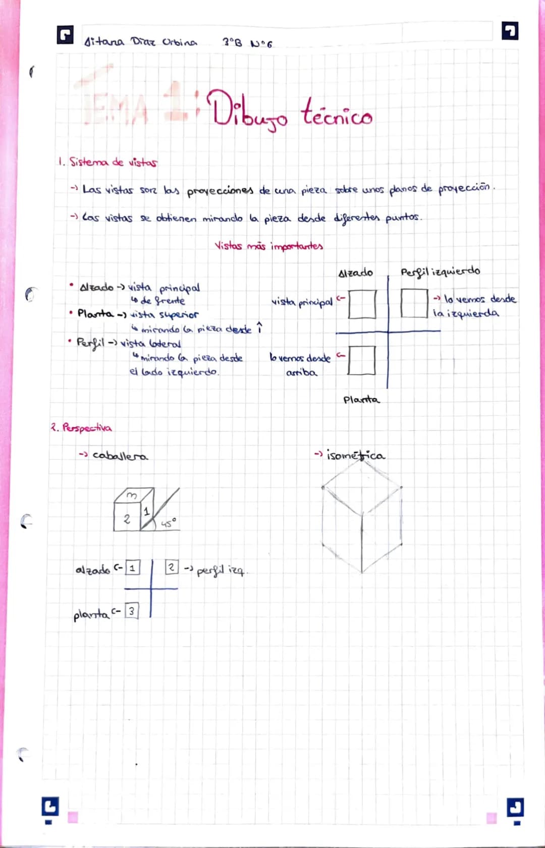 Aprende sobre el sistema de vistas en dibujo técnico y sus diferencias