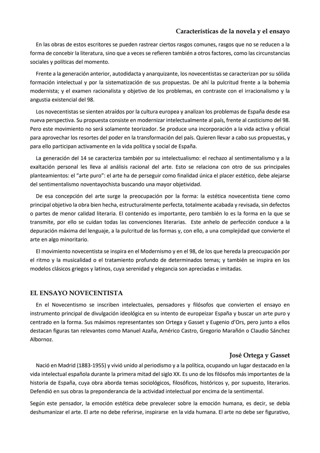 6
Novecentismo o Generación del 14.
Características de la novela y el ensayo.
Juan Ramon Jiménez.
INTRODUCCIÓN
Cambio de siglo: Colapso y Re