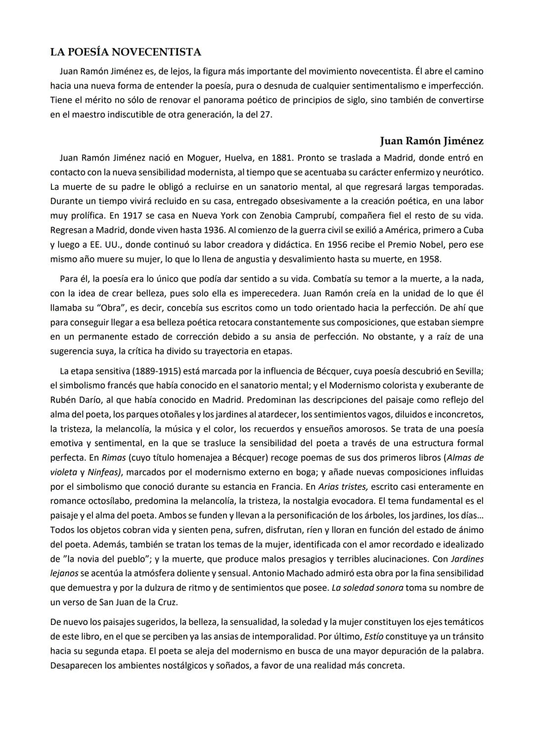 6
Novecentismo o Generación del 14.
Características de la novela y el ensayo.
Juan Ramon Jiménez.
INTRODUCCIÓN
Cambio de siglo: Colapso y Re