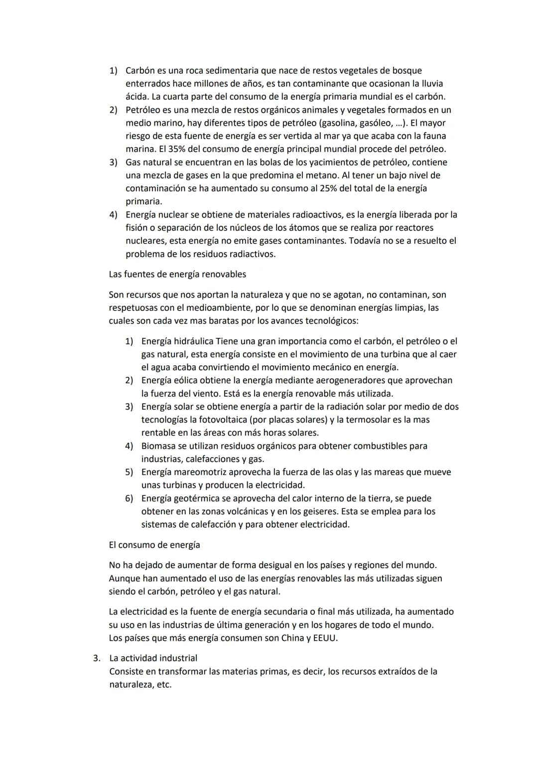 Resumen T 6: Los paisajes mineros e industriales
1. Los paisajes mineros: Son los generados por la minería, que transforma un entorno al
ins