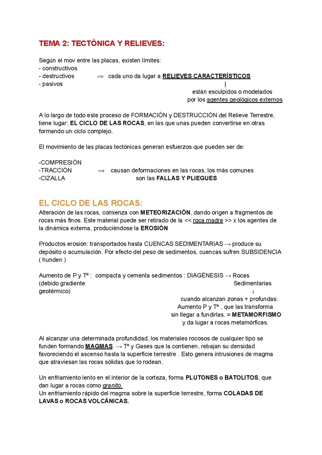 TECTÓNICA Y RELIEVES / LA HISTORIA DE NUESTRO PLANETA