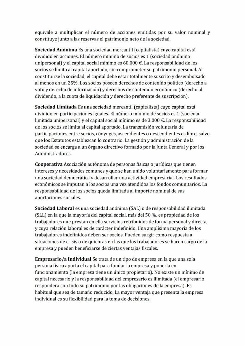 
<h2 id="tema1laempresa">TEMA 1: LA EMPRESA</h2>
<h3 id="conceptosdelaevau">Conceptos de la EVAU</h3>
<p><strong>Empresa:</strong> Es la uni