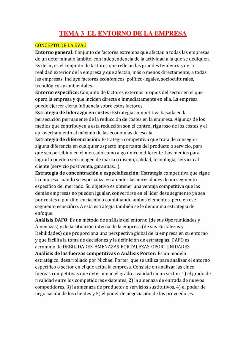 
<h2 id="tema1laempresa">TEMA 1: LA EMPRESA</h2>
<h3 id="conceptosdelaevau">Conceptos de la EVAU</h3>
<p><strong>Empresa:</strong> Es la uni