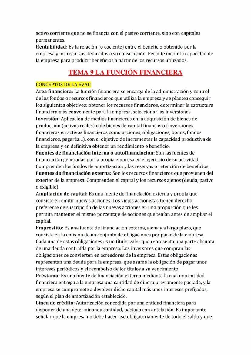 
<h2 id="tema1laempresa">TEMA 1: LA EMPRESA</h2>
<h3 id="conceptosdelaevau">Conceptos de la EVAU</h3>
<p><strong>Empresa:</strong> Es la uni