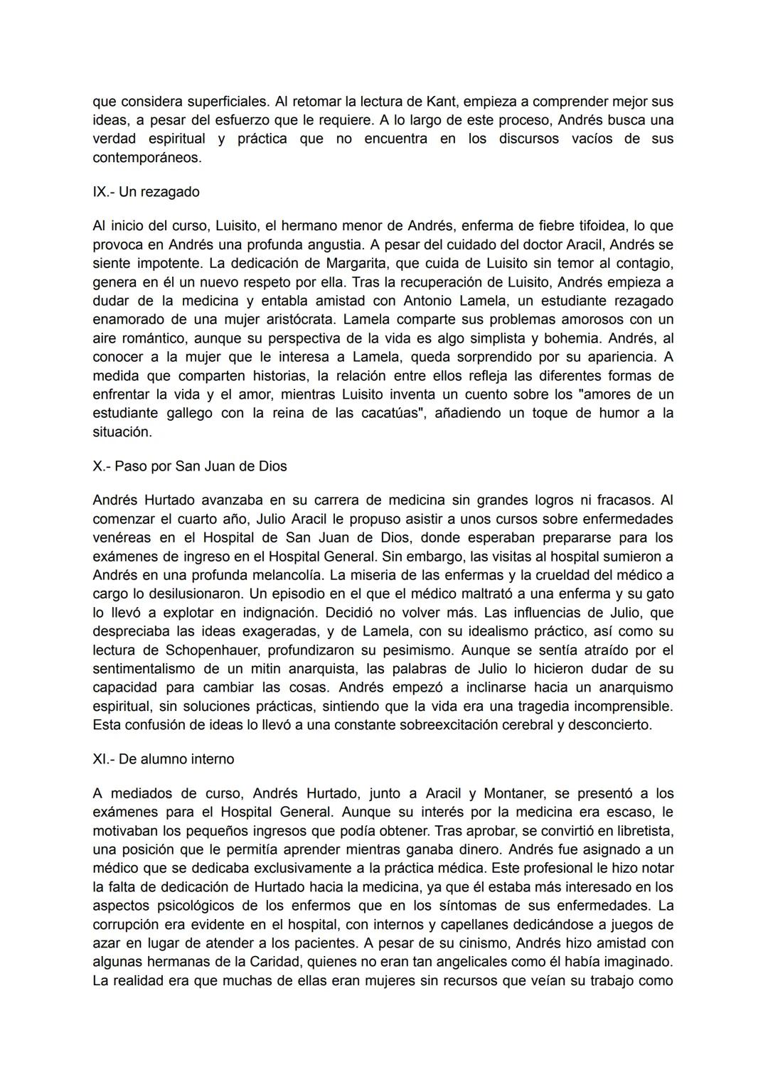 # Primera parte: La vida de un estudiante en Madrid

1.- Andrés Hurtado comienza la carrera

En este fragmento, Andrés Hurtado inicia su car
