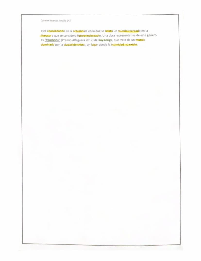 Panorama
partico
Panorama
utefano
Inicio
2 géreas
poco de
ICHlexión
alovita
Carmen Marcos Sevilla 29Z
onas
realismo
cratice
distopia
NOVELA 