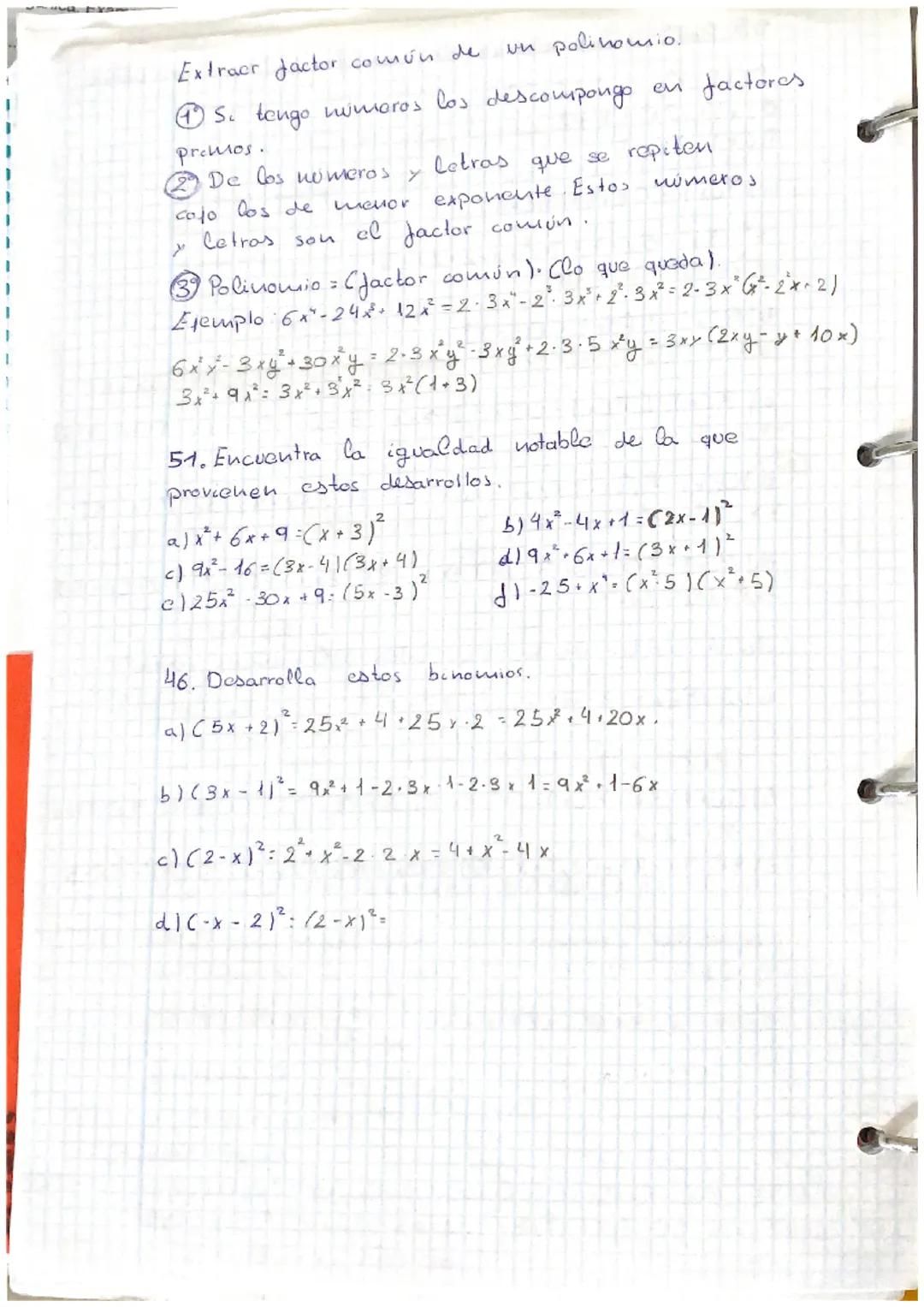 Tema 3. Polinomios
Potencia de un polinomio.
3 Igualdades notables
División de polinomios.
5 Teorema del resto
6 Raices de un polinomio.
Fac