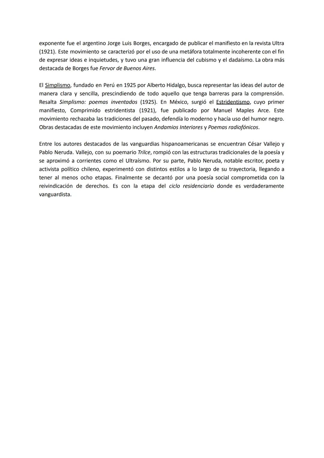 # LAS VANGUARDIAS EN EUROPA, ESPAÑA E HISPANOAMÉRICA

Las vanguardias o "ismos" son movimientos artísticos y literarios de carácter efímero 