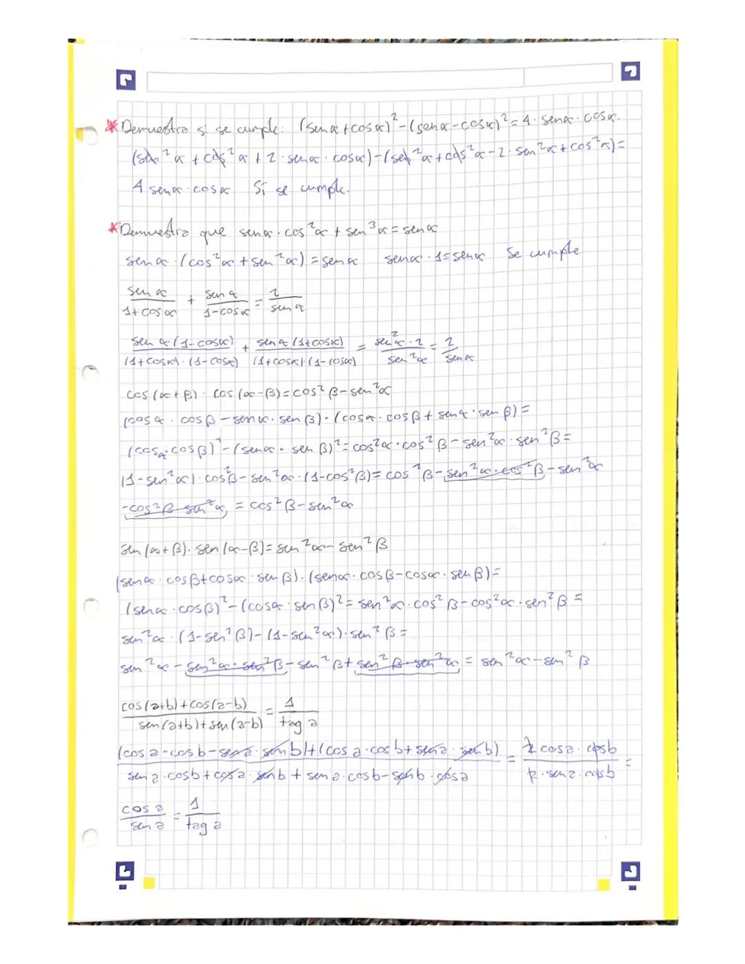 ♥
J.
Seno, coseno y tangente de la suma y
A
R
la
b
formulas brigonométricos
ecuaciones trigonométricas
BN
90d
of
t
2:0'58
1-0¹587
sen (oc+ B