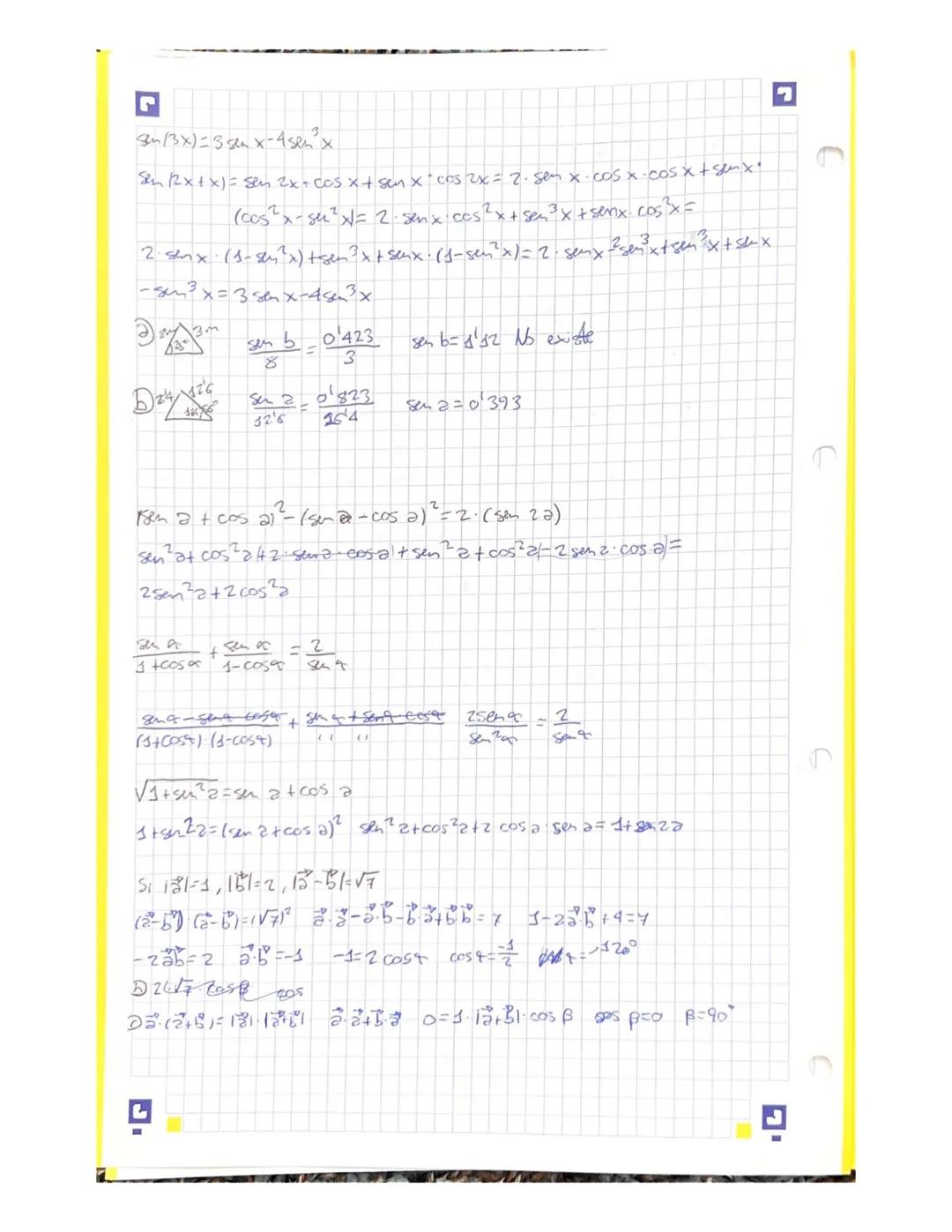 ♥
J.
Seno, coseno y tangente de la suma y
A
R
la
b
formulas brigonométricos
ecuaciones trigonométricas
BN
90d
of
t
2:0'58
1-0¹587
sen (oc+ B