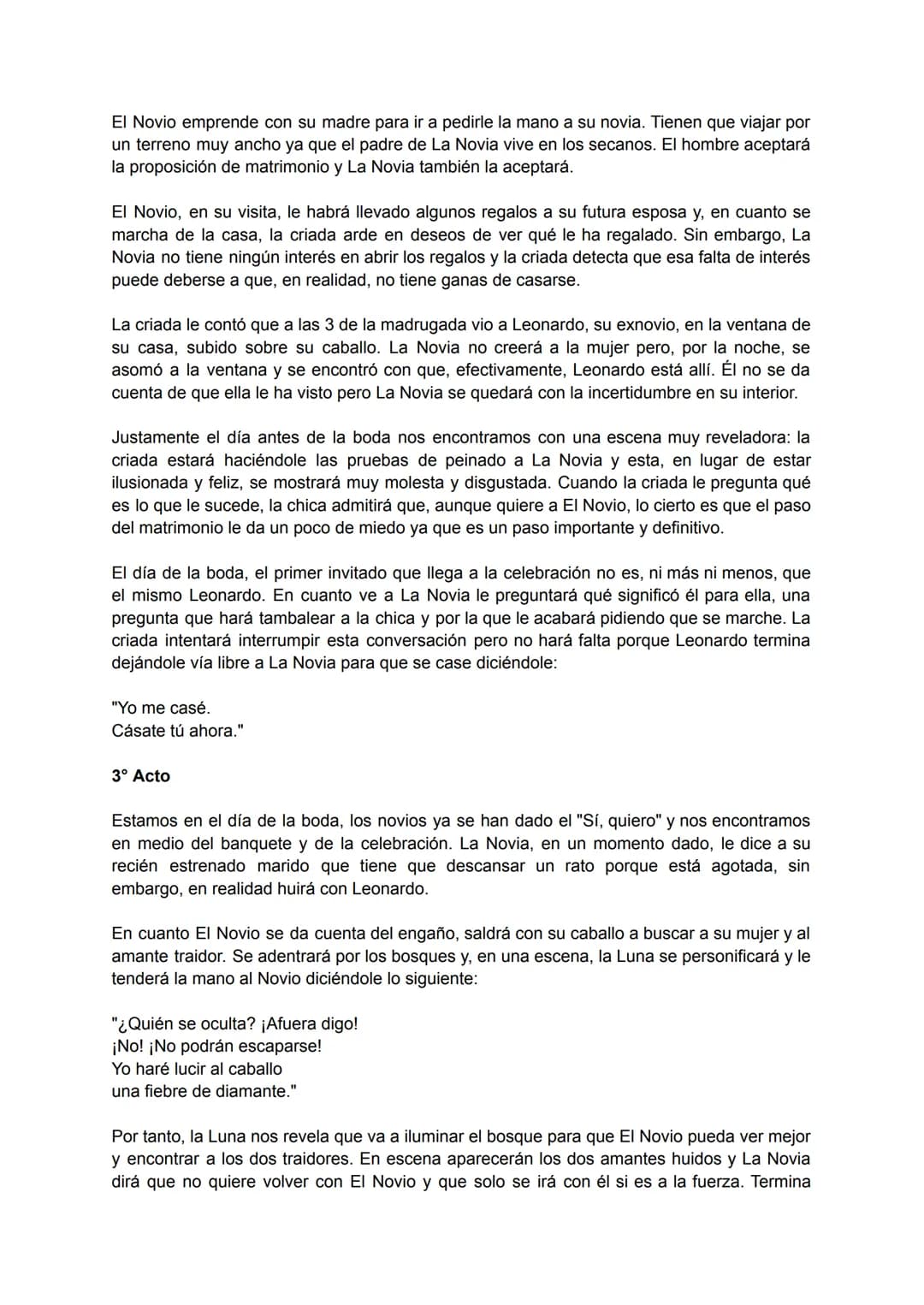 BODAS DE SANGRE
Una de las obras de teatro más conocidas de Federico García Lorca es "Bodas de sangre",
una tragedia que se publicó en el añ