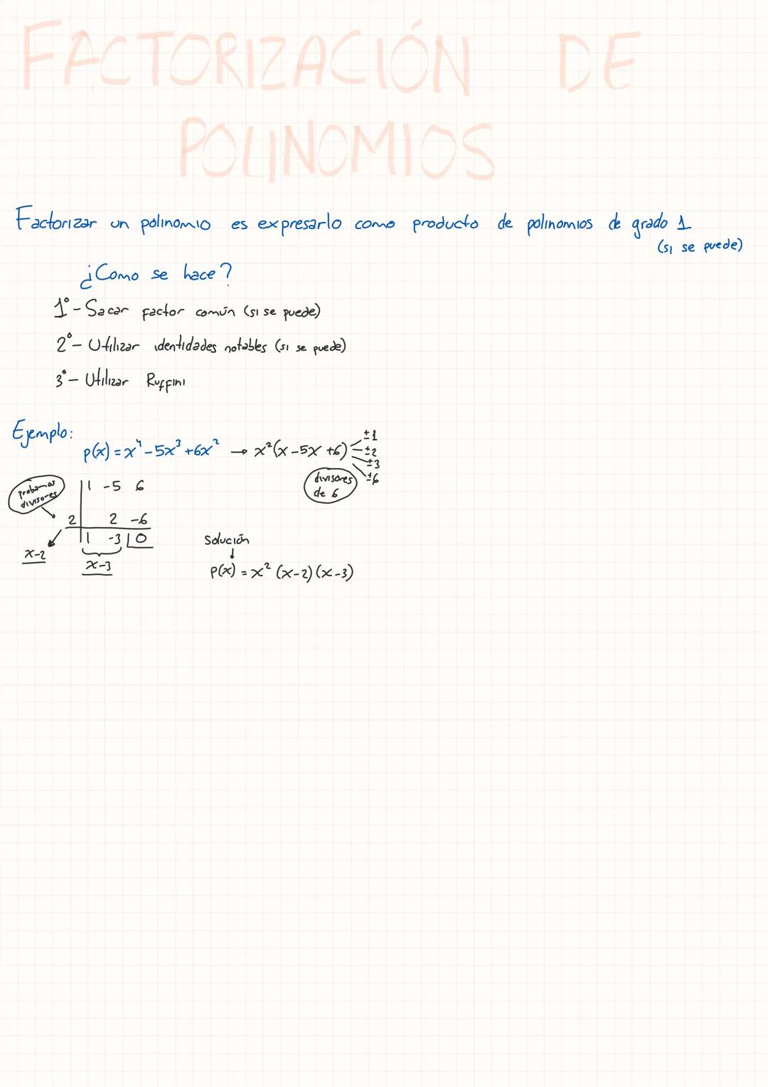 POLINOMIOS Y FRACCIONES
Repaso de las identidades notables y operaciones con polinomios
2) (3x + 2y)² = (3x)² + (2y)² + 2·3x-2y = 9x² + 4y² 