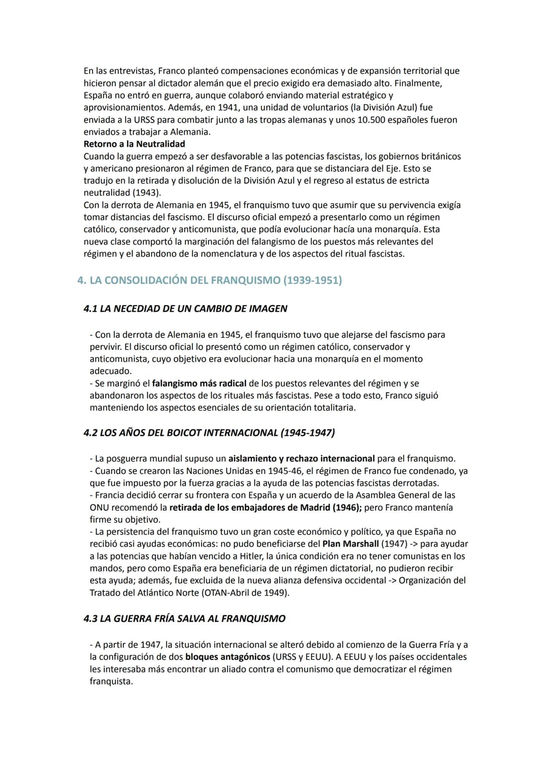 LA DICTADURA FRANQUISTA: LA POSGUERRA (1939-1959)
1. EL CARÁCTER DEL RÉGIMEN FRANQUISTA
1.1 UN RÉGIMEN DICTATORIAL
Pretendía ser un nuevo or